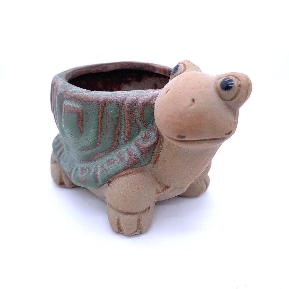 Succulent pot | Plant pot | Ceramic flower pot | Lovely turtle pot