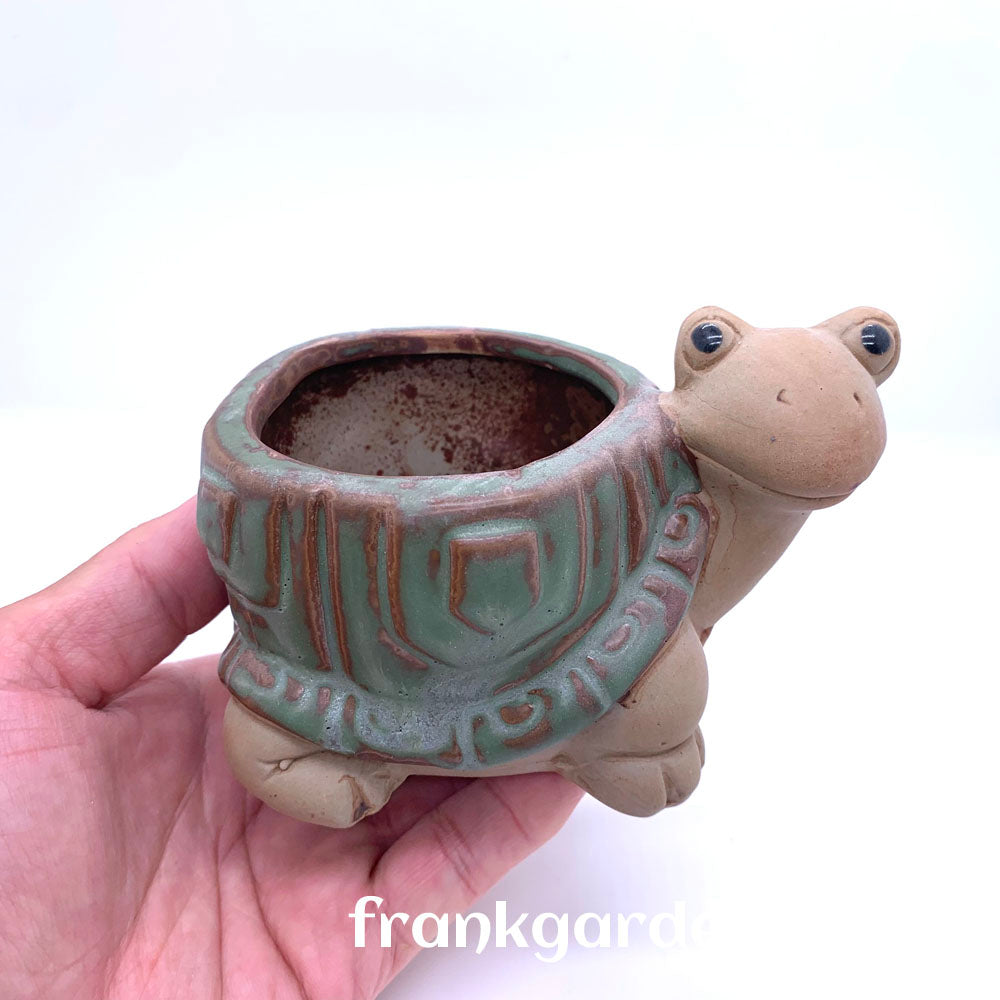 Succulent pot | Plant pot | Ceramic flower pot | Lovely turtle pot