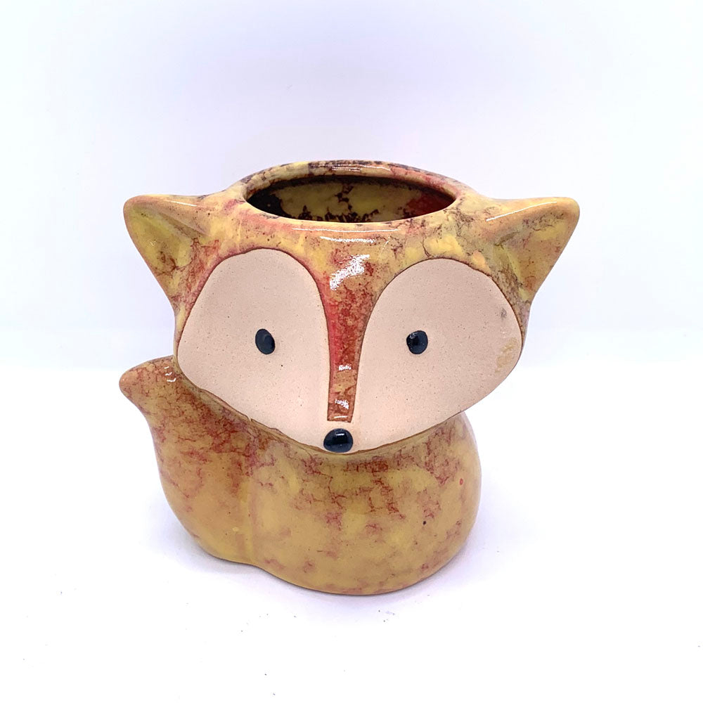 Succulent pot | Plant pot | Ceramic flower pot | Cute fox pot