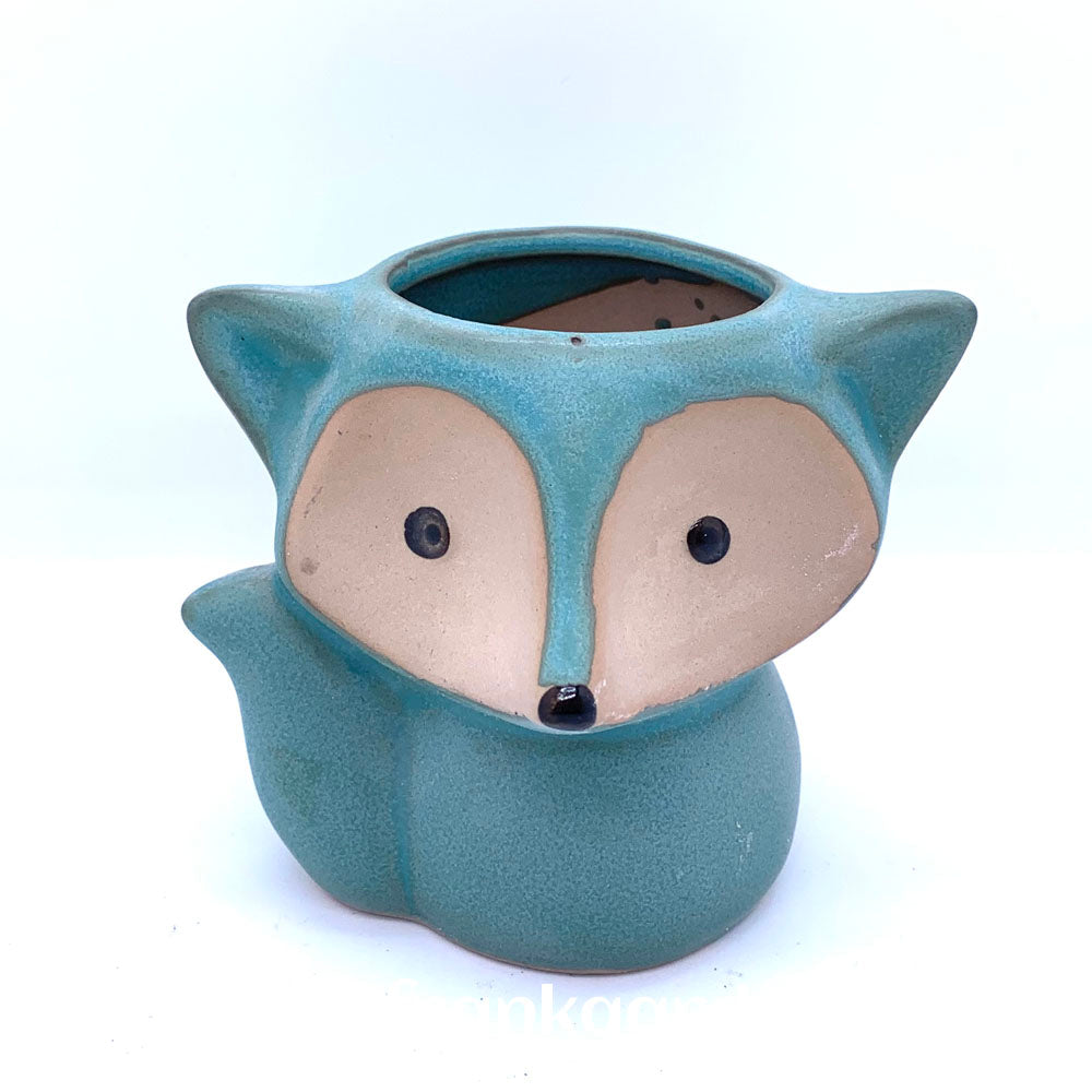 Succulent pot | Plant pot | Ceramic flower pot | Cute fox pot